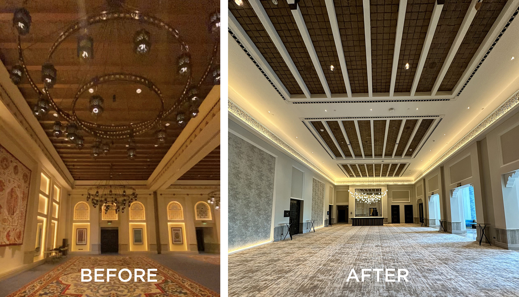 Refurbishment of ballroom lighting