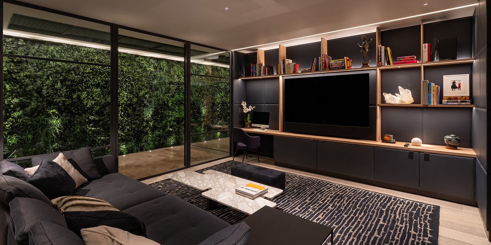 joinery lighting in contemporary living room