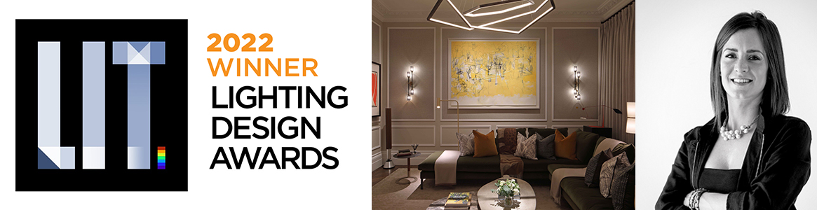 LIT award 2022 for private house lighting london