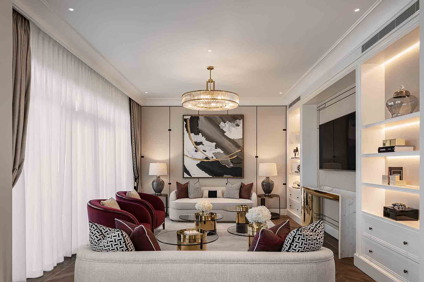 Mina A@Salam Royal Suite living room lighting