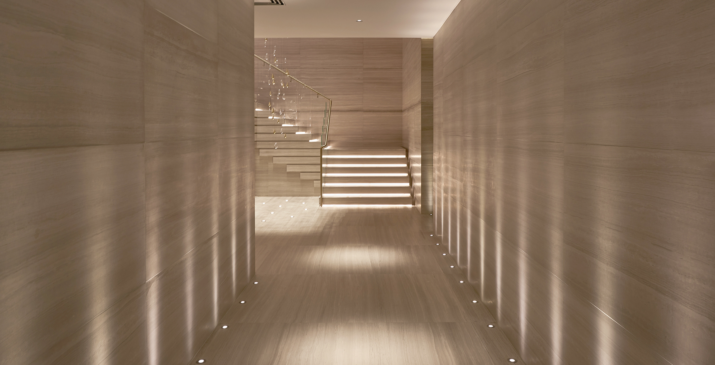 CONTEMPORARY BASEMENT CORRIDOR image