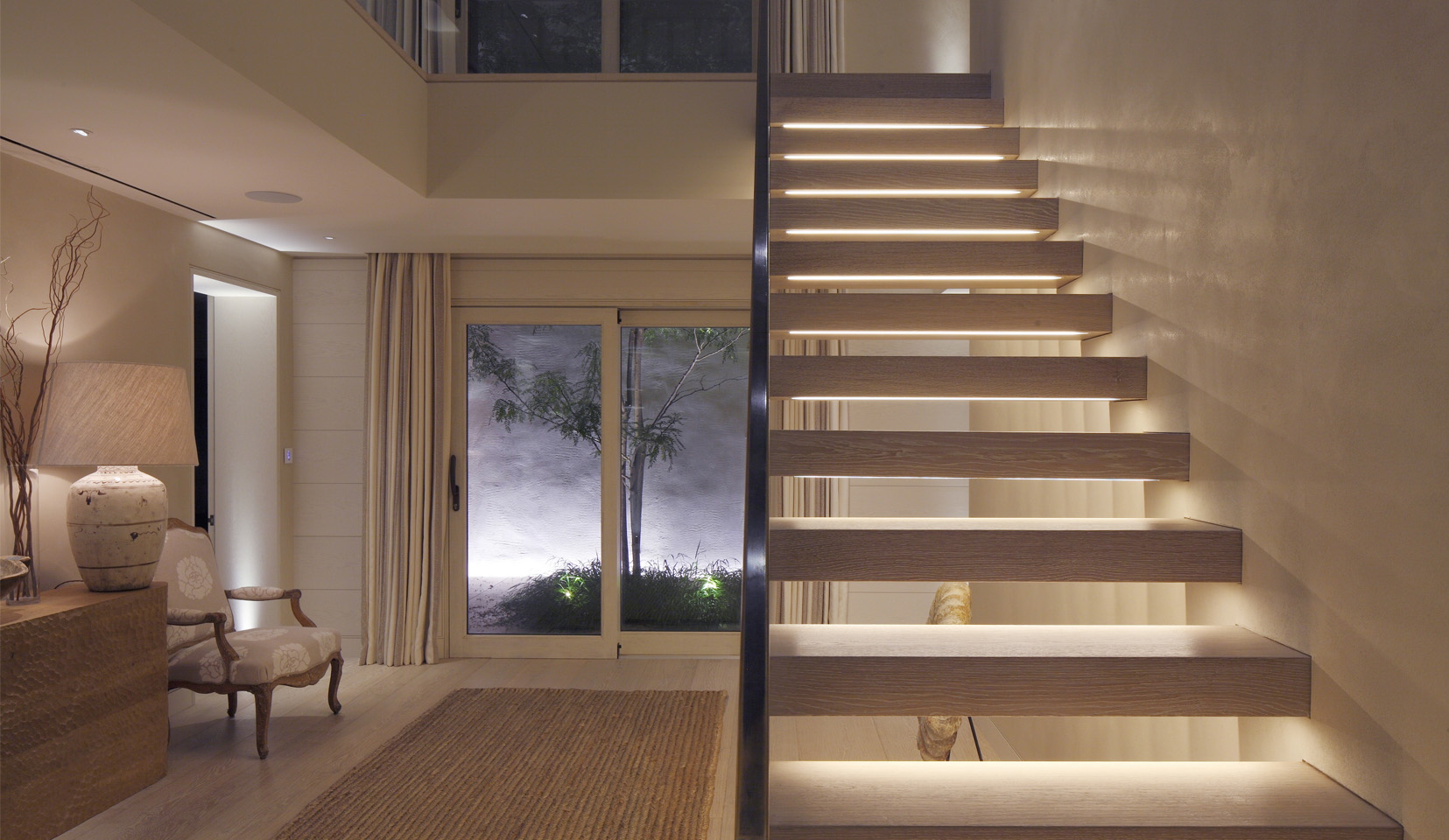 CONTEMPORARY HALL AND STAIRS image