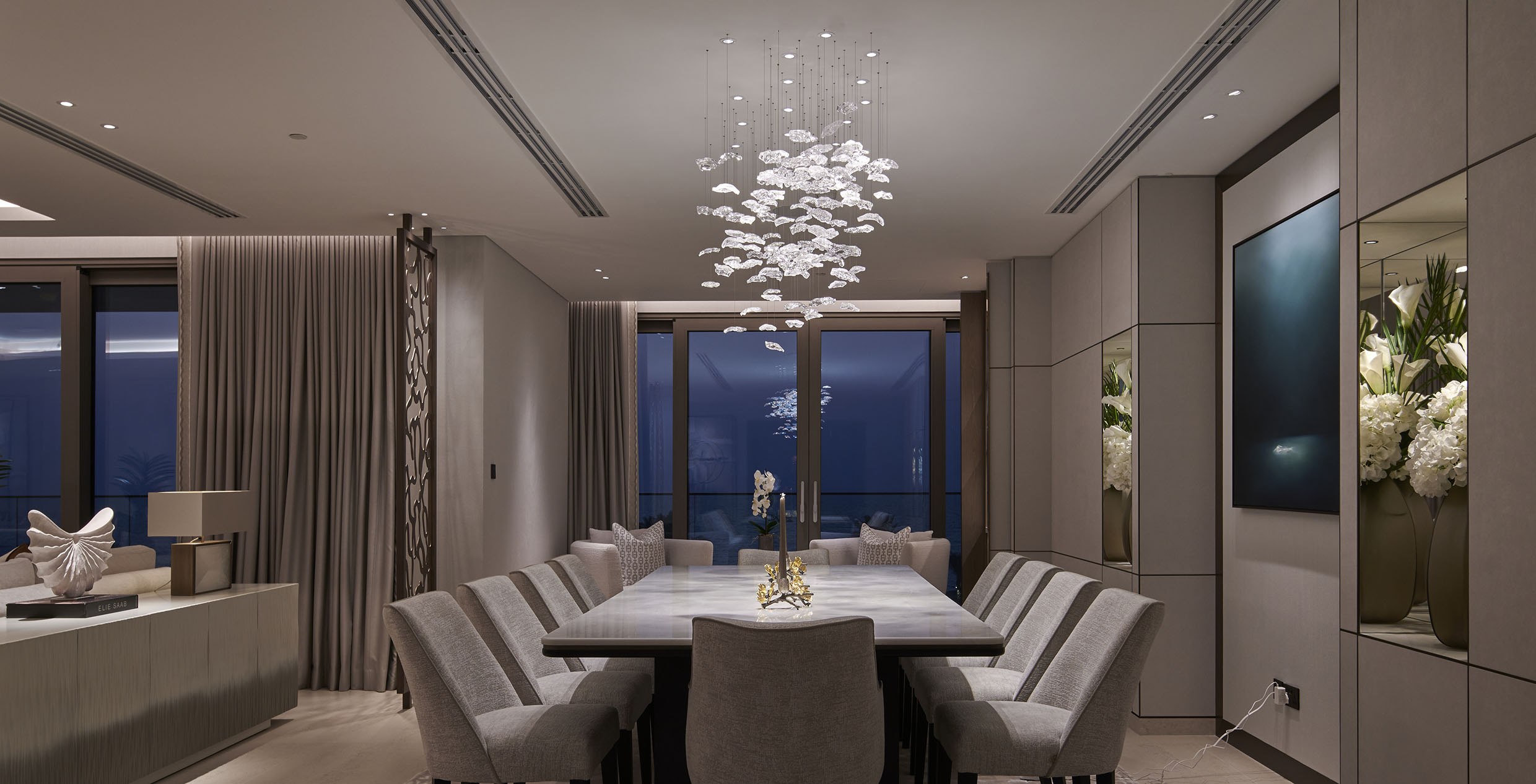DINING WITH A CHANDLIER image