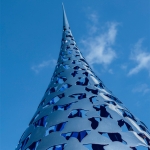 David Harber sculpture against blue sky