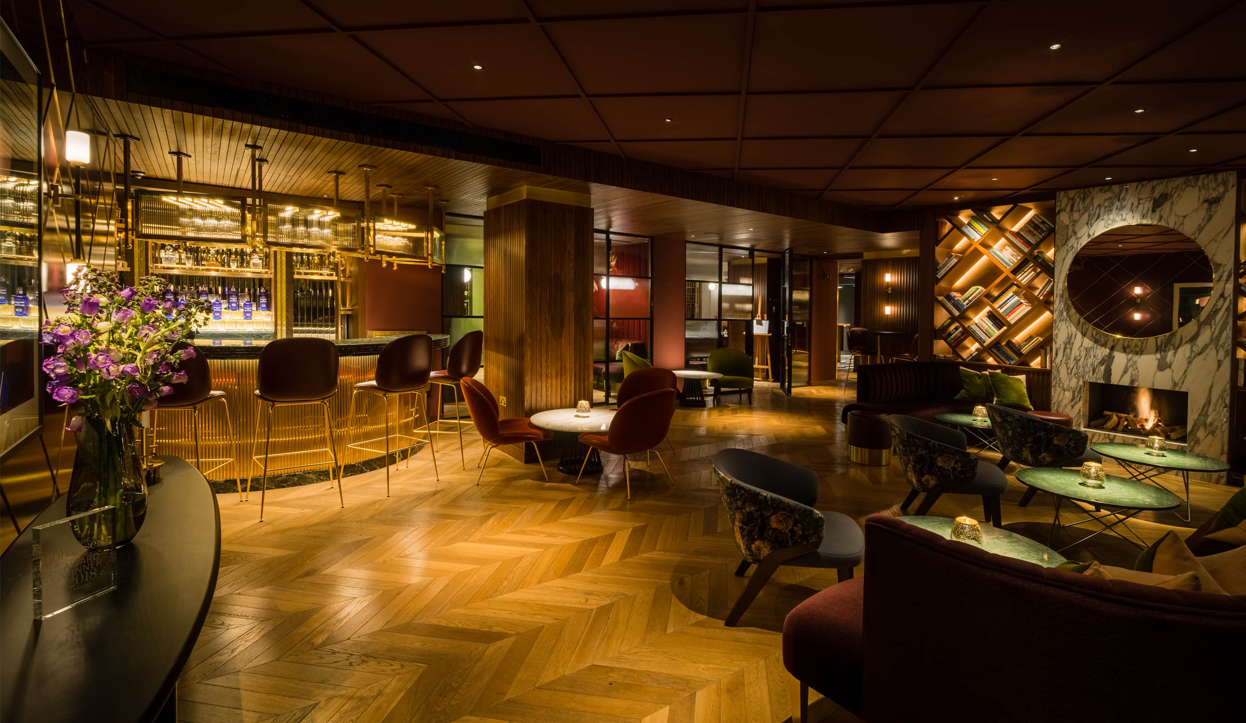 THE MARYLEBONE HOTEL BAR LIGHTING image