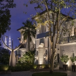 renovation of private villa in KL with updated layered lighting to exterior