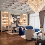 private suite at 5 star hotel with architectural lighting
