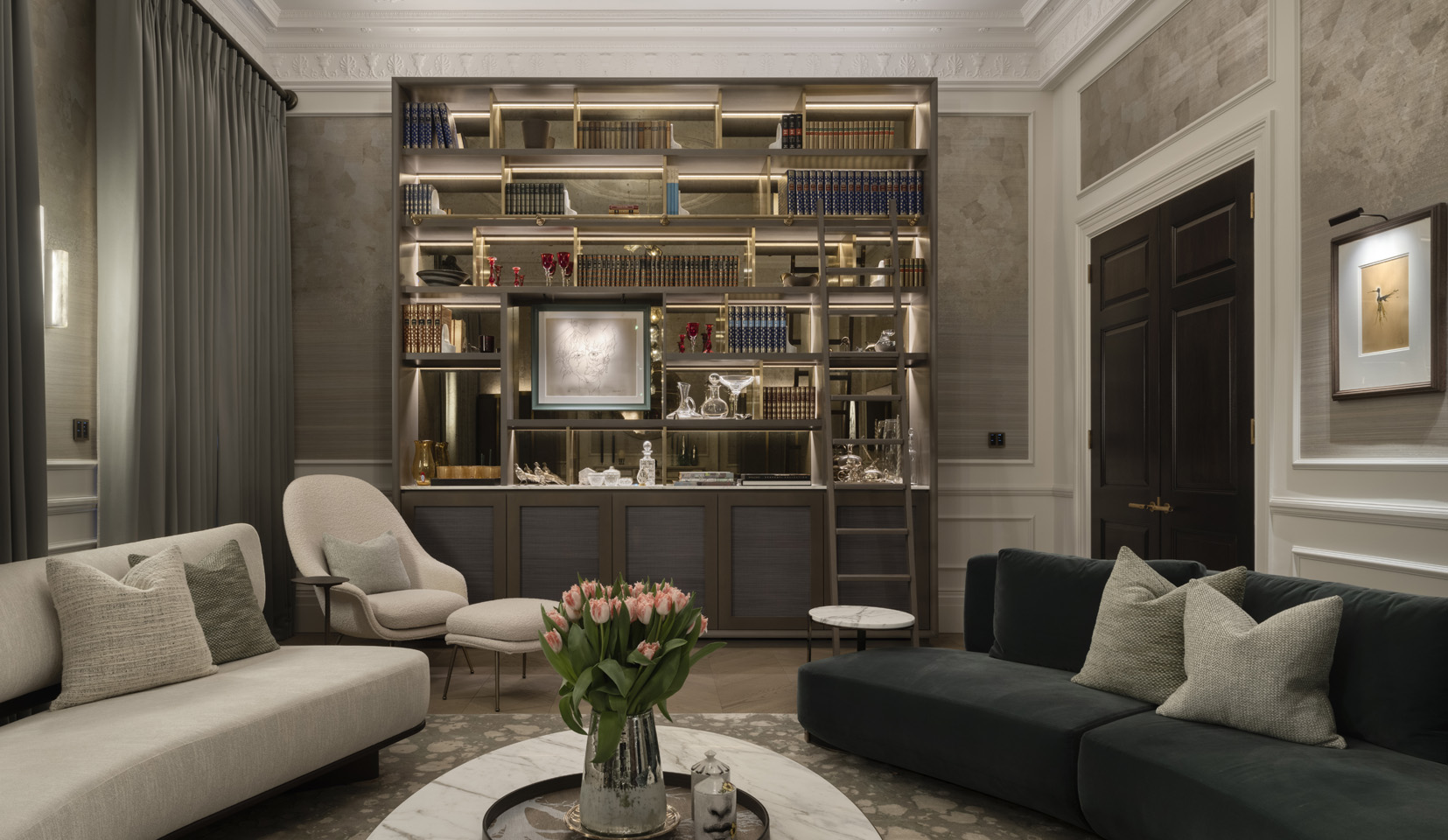 AWARD WINNING LONDON SQUARE DUPLEX LIGHTING image