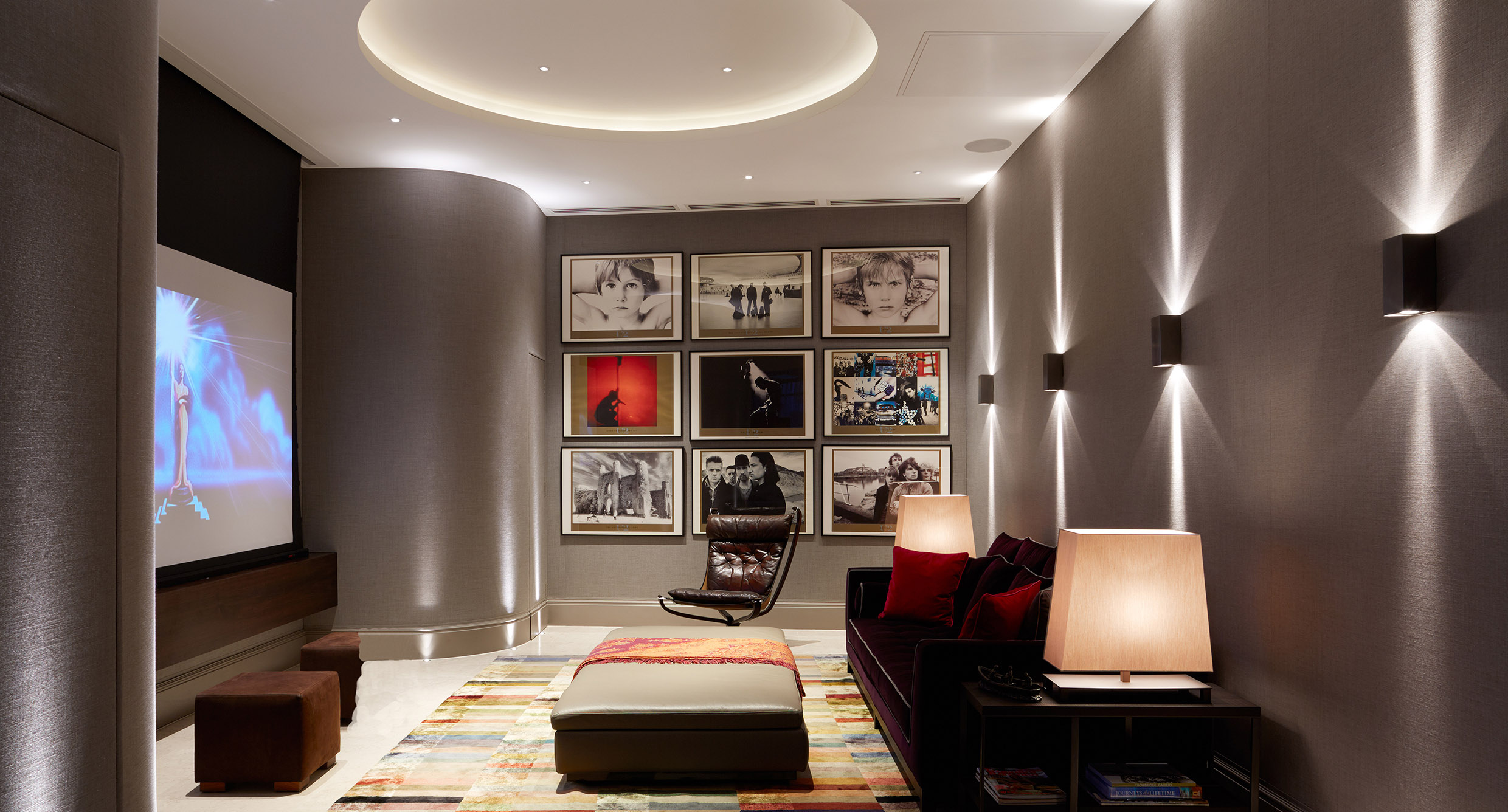 BASEMENT CINEMA ROOM LIGHTING image