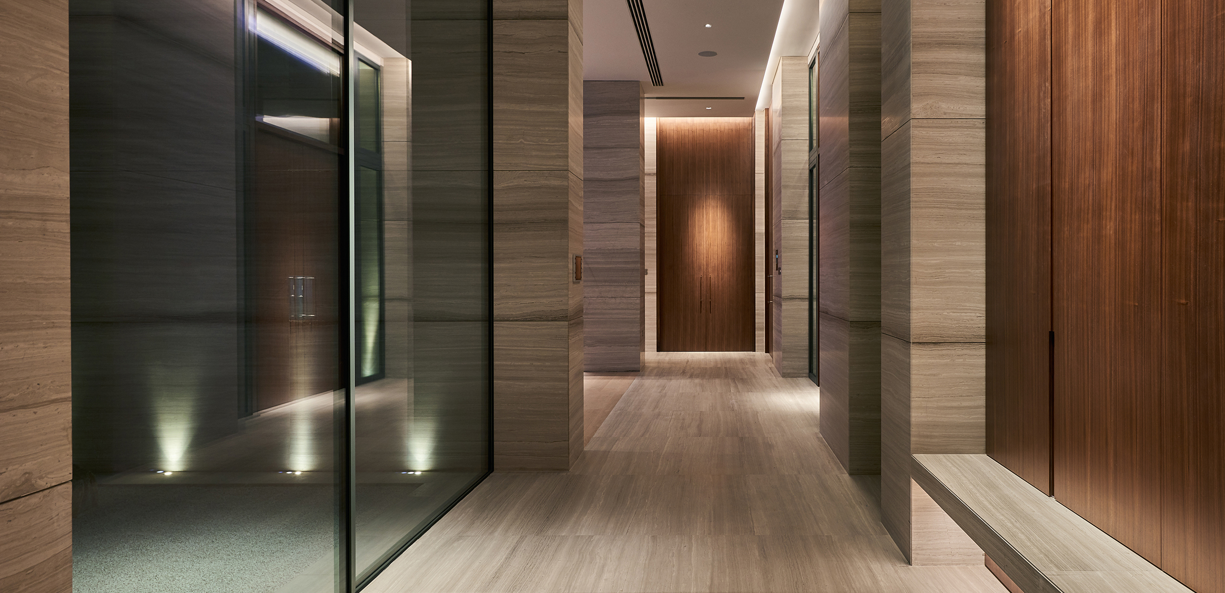 CONTEMPORARY CORRIDOR AND COURTYARD image